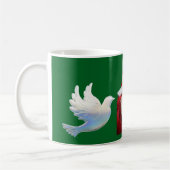 Kerstman en duiven koffiemok (Links)