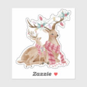 Kerstman en een baby sticker (Vel)