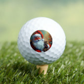 Kerstman en een kat (4) golfballen (Insitu Shirt)