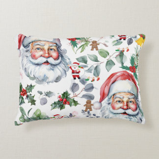 Kerstman en een kerstkaft accent kussen