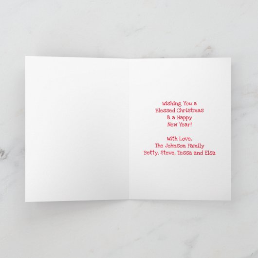 Kerstman en een Puppy | Oude Kerst Feestdagen Kaart (Binnen)