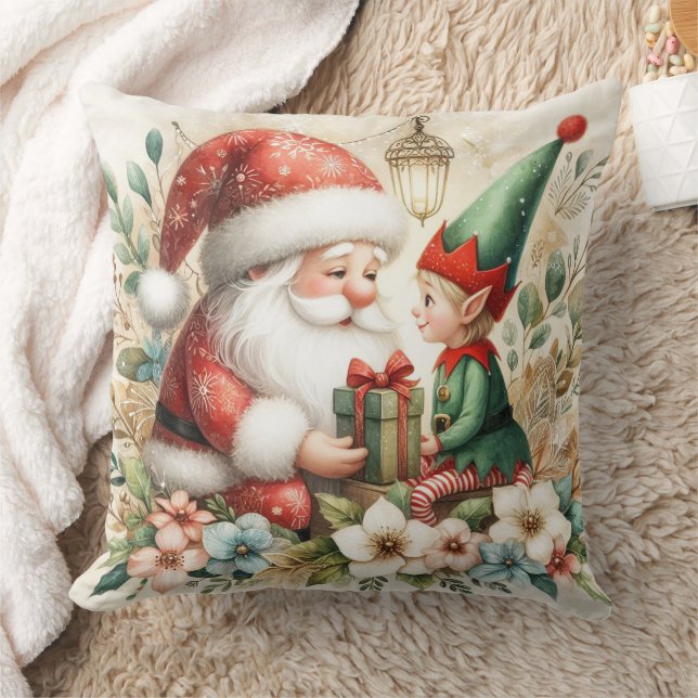 Kerstman en Elf 5 Kussen (Deken)