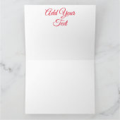 Kerstman en Elf Kerstkarakters Duim Omhoog Kaart (Binnen)