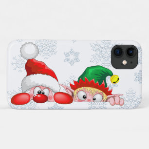 Kerstman en Elf Schattige en grappige karakters di Case-Mate iPhone Case