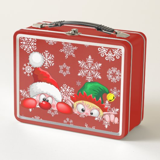 Kerstman en Elf Schattige en grappige karakters gl (Voorkant)