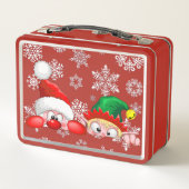 Kerstman en Elf Schattige en grappige karakters gl (Achterkant)
