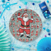 Kerstman en elfen papieren bordje (Feest)