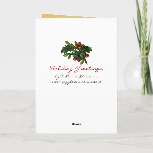  Kerstman en Fairy Christmas Kaart (Achterkant)