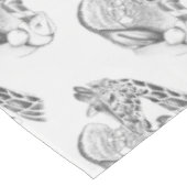 Kerstman en Giraffe Tafelkleed (Gekanteld)