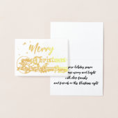 kerstman en groene kerst folie kaarten (Display)