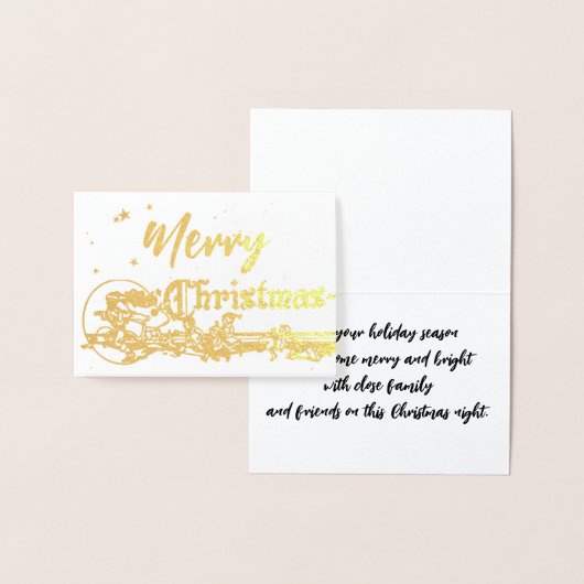 kerstman en groene kerst folie kaarten (Display)