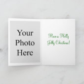 Kerstman en het Wenskaart van de Kerstboom Feestdagen Kaart (Binnen)