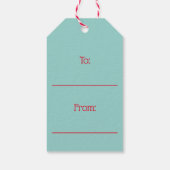 Kerstman en hond cadeautags cadeaulabel (Achterkant)