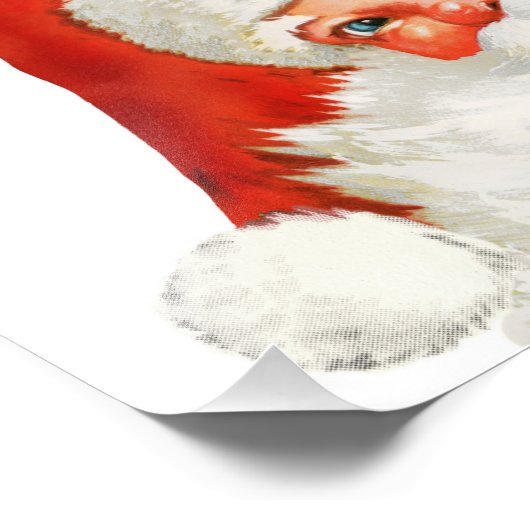  kerstman en Jingle Bells Wall Art Foto Afdruk (Hoek)