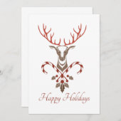 Kerstman en Kaart met snoepsuikerriet (Voorkant / Achterkant)