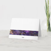 Kerstman en kabouters in rode en gele auto feestdagen kaart (Achterkant)