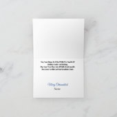 Kerstman en kerstboom Chanoeka Kerstkaart Kaart (Binnen)