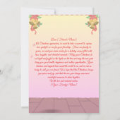 Kerstman en kerstboom feestelijk Wenskaart Kaart (Achterkant)