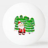 Kerstman en kerstboom Lot Pingpongbal (Voorkant)