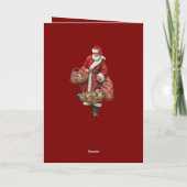 Kerstman en Kerstgeschenken Kaart (Achterkant)