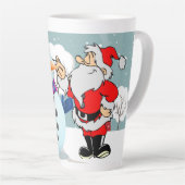 Kerstman en Kerstman Latte Mok (Rechterhoek)