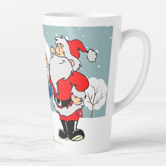 Kerstman en Kerstman Latte Mok (Rechts)