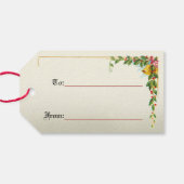 Kerstman en kind met kerstbrief Cadeaulabel (Achterkant Horizontaal)