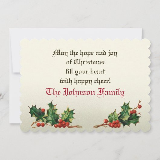  Kerstman en kind met kerstbrief Feestdagenkaart (Achterkant)