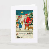 Kerstman en Kinder kerst Kaarten (Voorkant)