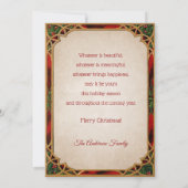  kerstman en kinderen feestdagenkaart (Achterkant)