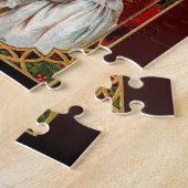 kerstman en kinderen legpuzzel (Zijkant)