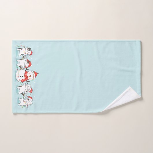 Kerstman en Kittens Bad Handdoek (Handdoek)