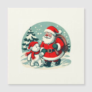Kerstman en kleine ijsbeer