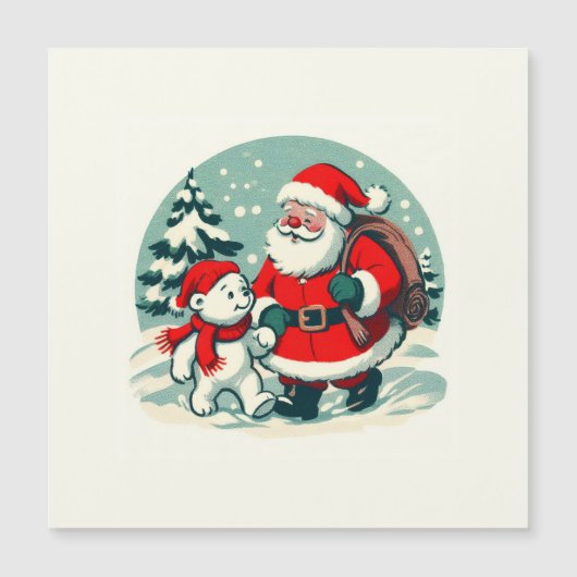 Kerstman en kleine ijsbeer (Voorkant)