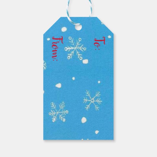 kerstman en Label met cadeautjes voor kerstcadeaut Cadeaulabel (Achterkant)