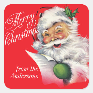  Kerstman en lijst aangepaste Kerst sticker