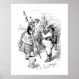 Kerstman en Little Bo Peep (1879) Poster
