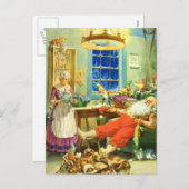 Kerstman en Mevr. Claus de Dag na Kerstmis Feestdagenkaart (Voorkant / Achterkant)