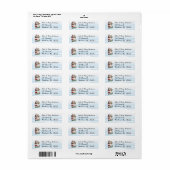 Kerstman en mevrouw Claus Adreslabel Etiket (Full Sheet)