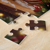 Kerstman en mevrouw Claus Bakken Cookies Legpuzzel (Zijkant)