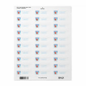Kerstman en mevrouw Claus golfswing Etiket (Full Sheet)