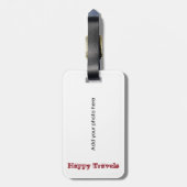 Kerstman en mevrouw Claus Holiday reizen Bagagelabel (Achterkant verticaal)