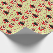 Kerstman en mevrouw Claus Kerstmis Cadeaupapier (Hoek)