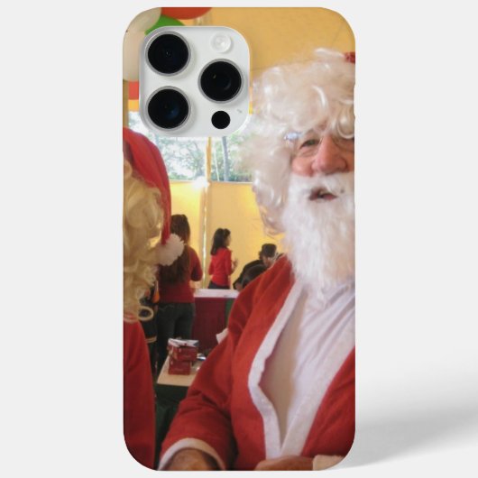 Kerstman en mevrouw Claus Kerstviering - Feestelij Case-Mate iPhone Case (Achterkant)