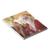 Kerstman en mevrouw Claus Kerstviering - Feestelij Notitieblok (Schuin)