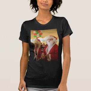 Kerstman en mevrouw Claus Kerstviering - Feestelij T-shirt