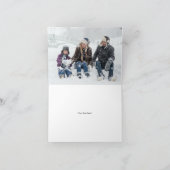 Kerstman en mevrouw Claus Kerstworkshop Feestdagen Kaart (Binnen)