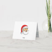 Kerstman en mevrouw Claus Kerstworkshop Feestdagen Kaart (Achterkant)