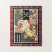 Kerstman en mevrouw Claus Naughty & Nice  Funny Legpuzzel (Verticaal)
