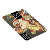 Kerstman en mevrouw Claus Naughty & Nice  Funny Magneet (Rechterzijde)